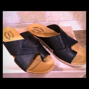 Brand new in box Blackm Kork- Ease Sandals , sz 7